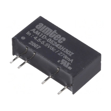 Convertor DC/DC 2W 5V la 24V SIP7 | Electronic-mag.ro | Componente Electronice