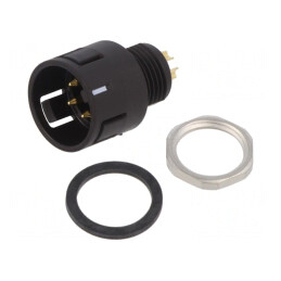 Conector Circular 5 Pin IP67 125V 5A Soclu Tată | Electronic-mag.ro | Componente Electronice