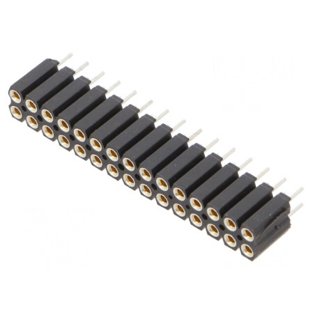Soclu 30 pini mamă drept 2,54mm THT 2x15 | Electronic-mag.ro | Componente Electronice