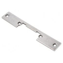 Tablă Frontală Scurtă din Oțel Inoxidabil 21x130mm | Electronic-mag.ro | Componente Electronice