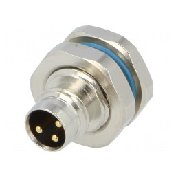 Conector M8 Tată 3 Pin pentru Montare Pe Panou | Electronic-mag.ro | Componente Electronice