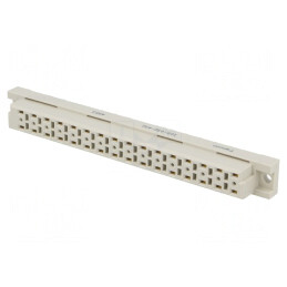 Soclu DIN 41612 Tip D Mamă 32 PIN THT Aurit 6A HI-CON | Electronic-mag.ro | Componente Electronice
