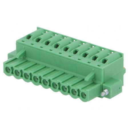 Regletă de Conexiuni Deconectabilă 5,08mm 9 Piste Dreaptă Mufă | Electronic-mag.ro | Componente Electronice