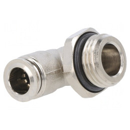 Racord Push-in în Unghi Alamă Nichelată -0,99-20bar -20-80°C | Electronic-mag.ro | Componente Electronice