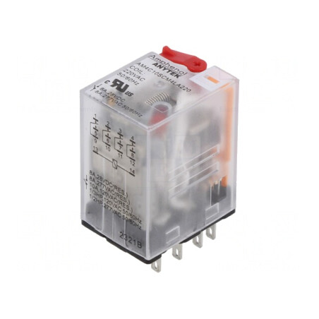 Releu Electromagnetic Industrial 4PDT 220VAC 10A | Electronic-mag.ro | Componente Electronice