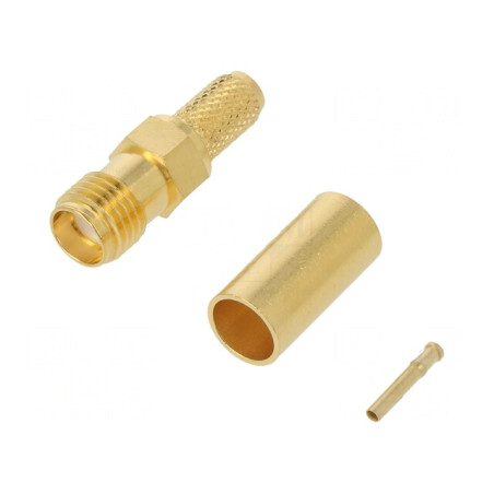 Mufă SMA Mamă Drept 50Ω RG58C/U Crimpat Pe Cabluri PTFE | Electronic-mag.ro | Componente Electronice
