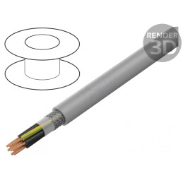 Cablu F-C-PURö-JZ 7G1mm2 Ecranat Cupru Cositorit | Electronic-mag.ro | Componente Electronice