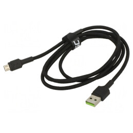 Cablu USB 2.0 A la Micro B 1.2m Negru 480Mbps | Electronic-mag.ro | Componente Electronice