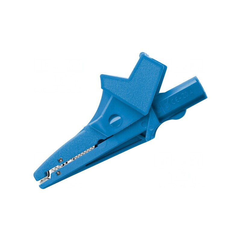Bornă crocodil albastră 12A 600VDC 4mm | Electronic-mag.ro | Componente Electronice
