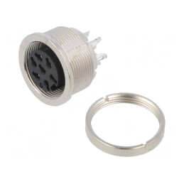 Conector M16 Soclu Mamă 7 PIN 5A 32V IP40 | Electronic-mag.ro | Componente Electronice
