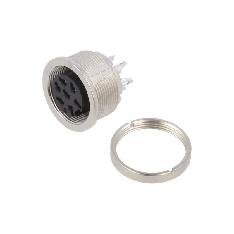 Conector M16 Soclu Mamă 7 PIN 5A 32V IP40 | Electronic-mag.ro | Componente Electronice Conector M16 Soclu Mamă 7 PIN 5A 32V IP40 | Electronic-mag.ro | Componente Electronice