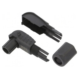 Mufă Alimentare DC Han S 120 Mamă pe Cablu PIN 1 | Electronic-mag.ro | Componente Electronice