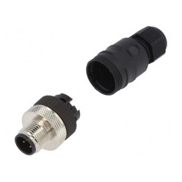 Mufă M12 3-PIN IP67 pe cablu DeviceNet/CANopen | Electronic-mag.ro | Componente Electronice