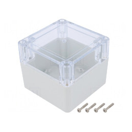 Carcasă Universală 90x90x75mm cu Bucşă din Alamă | Electronic-mag.ro | Componente Electronice