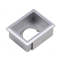 Suport buton 22mm frontal 24x30mm | Electronic-mag.ro | Componente Electronice