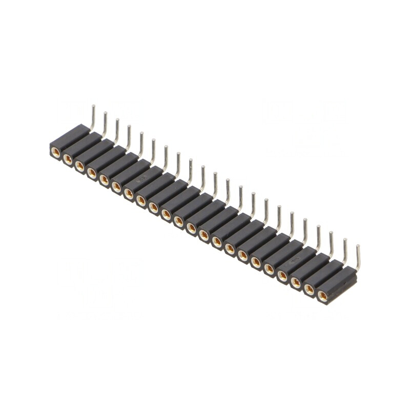 Soclu pini mamă 22 pini 90° 2,54mm THT | Electronic-mag.ro | Componente Electronice