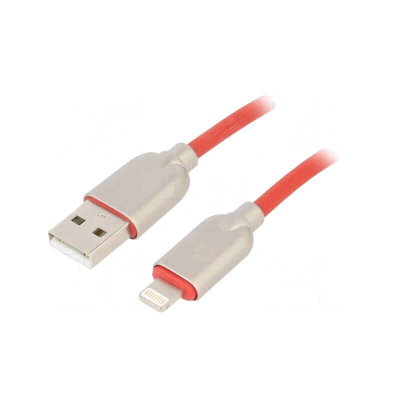 Cablu USB Apple Lightning 2m Roșu | Electronic-mag.ro | Componente Electronice Cablu USB Apple Lightning 2m Roșu | Electronic-mag.ro | Componente Electronice