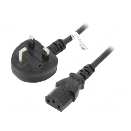 Cablu Alimentare Negru 1,5m 5A 250V | Electronic-mag.ro | Componente Electronice