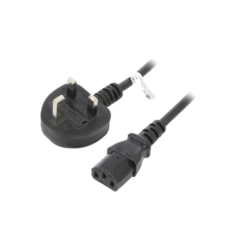 Cablu Alimentare Negru 1,5m 5A 250V | Electronic-mag.ro | Componente Electronice