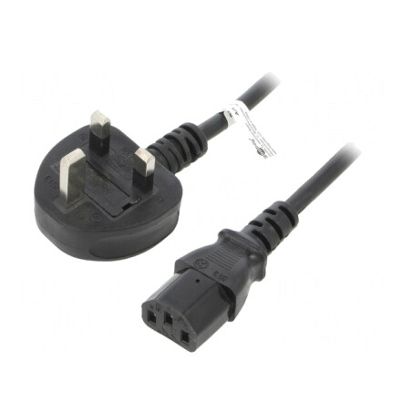 Cablu Alimentare Negru 1,5m 5A 250V | Electronic-mag.ro | Componente Electronice