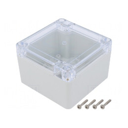 Carcasă Universală 90x90x60 mm cu Bucşă din Alamă | Electronic-mag.ro | Componente Electronice