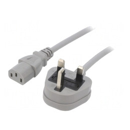 Cablu de Alimentare 3x1mm2 3m Gri | Electronic-mag.ro | Componente Electronice