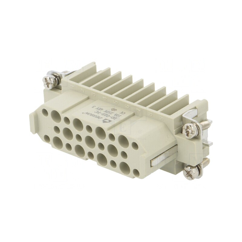 Conector HDC Inserturi de Contact Mamă DD PIN 25x25 PE 10A | Electronic-mag.ro | Componente Electronice