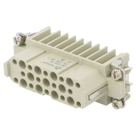 Conector HDC Inserturi de Contact Mamă DD PIN 25x25 PE 10A | Electronic-mag.ro | Componente Electronice