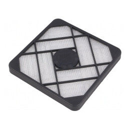 Protecție Plastic cu Filtru și Ecran EMI 120x120mm cu Șuruburi | Electronic-mag.ro | Componente Electronice