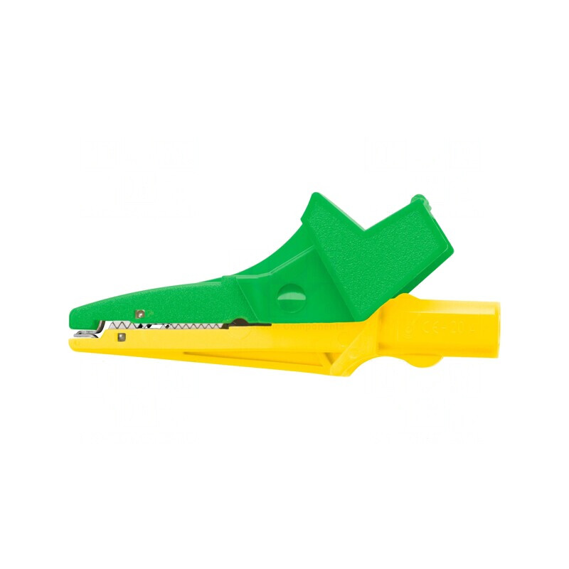 Bornă crocodil 12A 600VDC galben-verde 4mm | Electronic-mag.ro | Componente Electronice Bornă crocodil 12A 600VDC galben-verde 4mm | Electronic-mag.ro | Componente Electronice