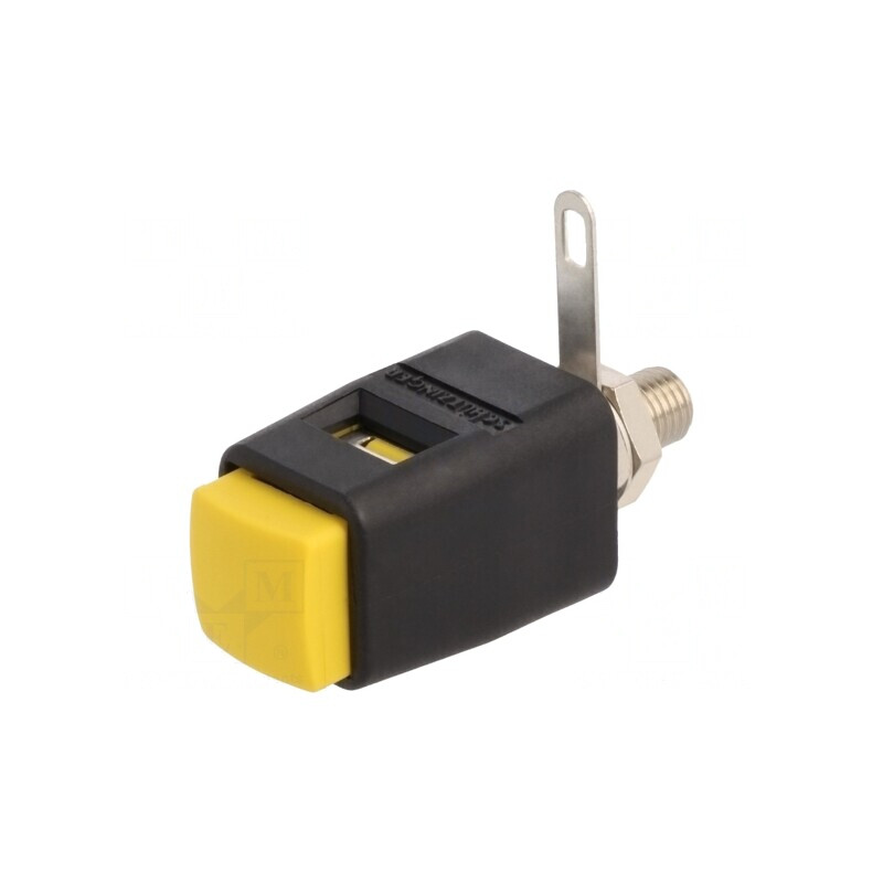 Clema de laborator galbenă 29mm 70VDC 16A | Electronic-mag.ro | Componente Electronice