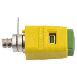 Clemă de laborator galben-verde 70VDC 16A nichelată | Electronic-mag.ro | Componente Electronice