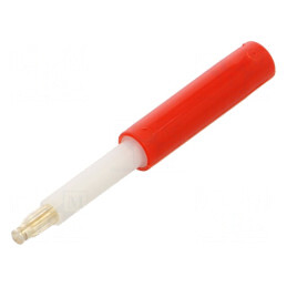 Mufă Banană 2mm 25A Roșie Argintată 47mm | Electronic-mag.ro | Componente Electronice