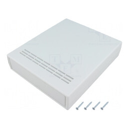 Carcasă ventilată ABS gri 150x178x40mm | Electronic-mag.ro | Componente Electronice