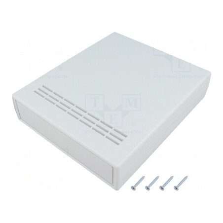 Carcasă ventilată ABS gri 150x178x40mm | Electronic-mag.ro | Componente Electronice
