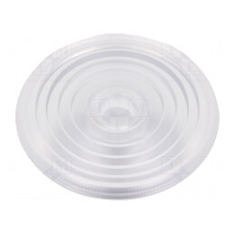 Lentilă LED; rotund; plexiglass PMMA; transparentă; H: 23,6mm