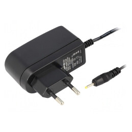 Alimentator Pulsatoriu 9VDC 1A 9W cu Ştecher EU şi Ieşire 2,35/0,7 | Electronic-mag.ro | Componente Electronice