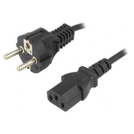 Cablu Alimentare 3x0.75mm2 5m Negru | Electronic-mag.ro | Componente Electronice