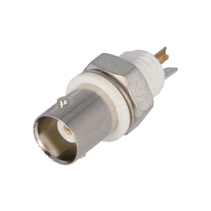 Soclu BNC Mamă Izolat 50Ω Lipire Aurit | Electronic-mag.ro | Componente Electronice
