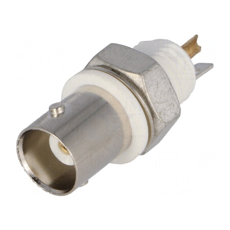 Soclu BNC Mamă Izolat 50Ω Lipire Aurit | Electronic-mag.ro | Componente Electronice