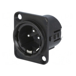 Soclu XLR Tată 3 Pin Argintat 50V 15A | Electronic-mag.ro | Componente Electronice