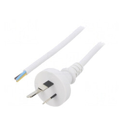 Cablu PVC 3x1mm2 5m Alb 10A | Electronic-mag.ro | Componente Electronice