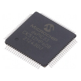 Microcontroler dsPIC 512kB 64kB SRAM TQFP80 0,5mm