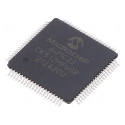 Microcontroler dsPIC 512kB 64kB SRAM TQFP80 0,5mm | Electronic-mag.ro | Componente Electronice