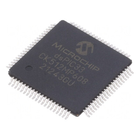 Microcontroler dsPIC 512kB 64kB SRAM TQFP80 0,5mm | Electronic-mag.ro | Componente Electronice