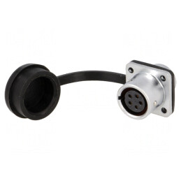 Soclu SF12 mamă 5 pini IP67 5A 180V | Electronic-mag.ro | Componente Electronice