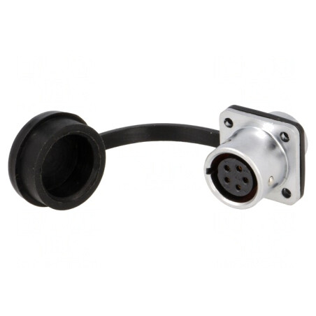 Soclu SF12 mamă 5 pini IP67 5A 180V | Electronic-mag.ro | Componente Electronice