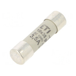 Siguranţă gPV 3,5A 1000VDC cilindrică 10,3x38mm | Electronic-mag.ro | Componente Electronice