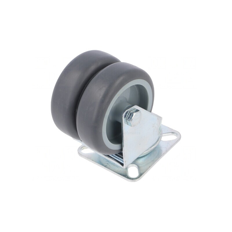 Roată de transport dublă 75mm 100kg | Electronic-mag.ro | Componente Electronice