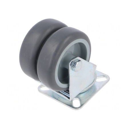 Roată de transport dublă 75mm 100kg | Electronic-mag.ro | Componente Electronice